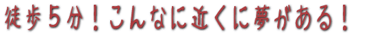 ����Ȃɋ߂��ɖ�������I 
